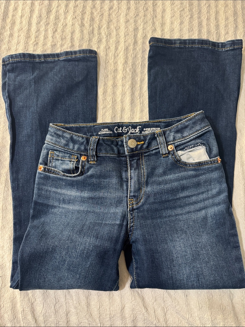 Cat & Jack Medium Dark Flare Jeans